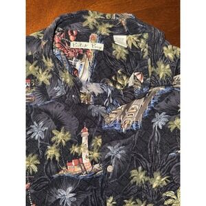 Batck Bay Men Hawaiian Shirt Size XL Lightweight Resort Summer Party 100% Rayon
